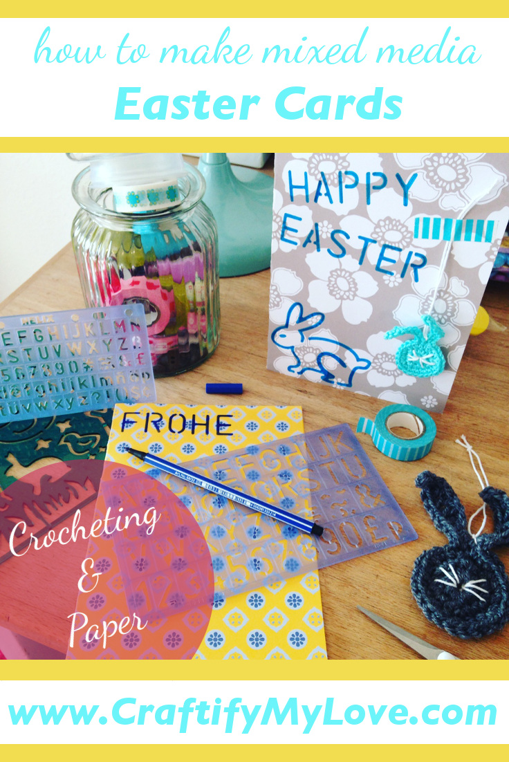 Pinterest DIY Mixed Media Easter Cards Crocheting And Paper by Craftify My Love