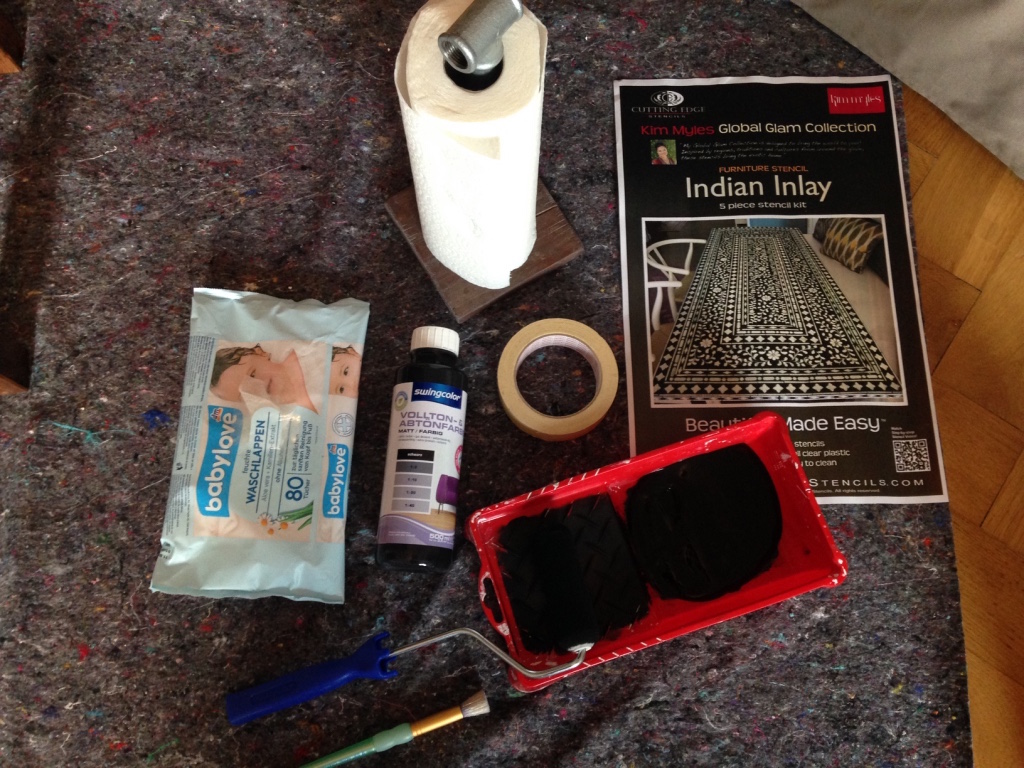 This image shows the supplies you'll need to do the IKEA Hack TARVA