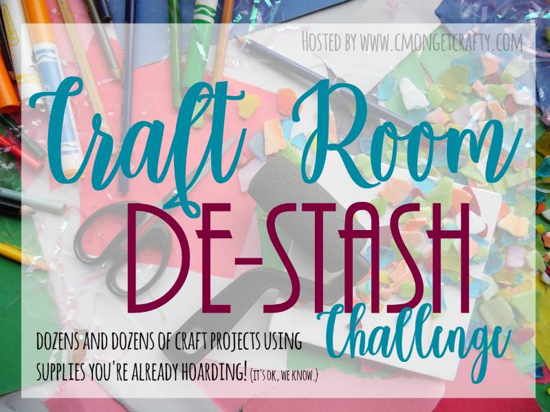 Craft Room De-Stash challenge June 2017 by c'mon get crafty