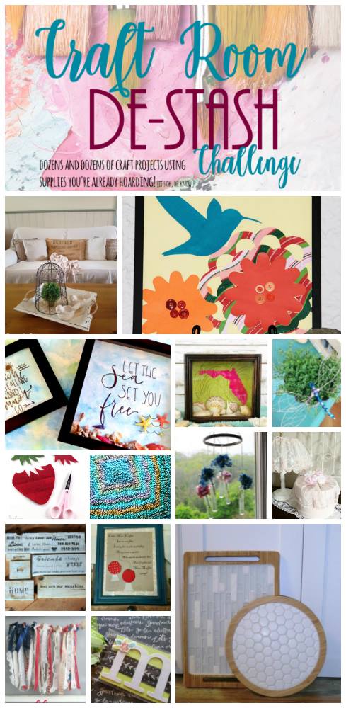 Craft Room De-Stash challenge June 2017 by c'mon get crafty