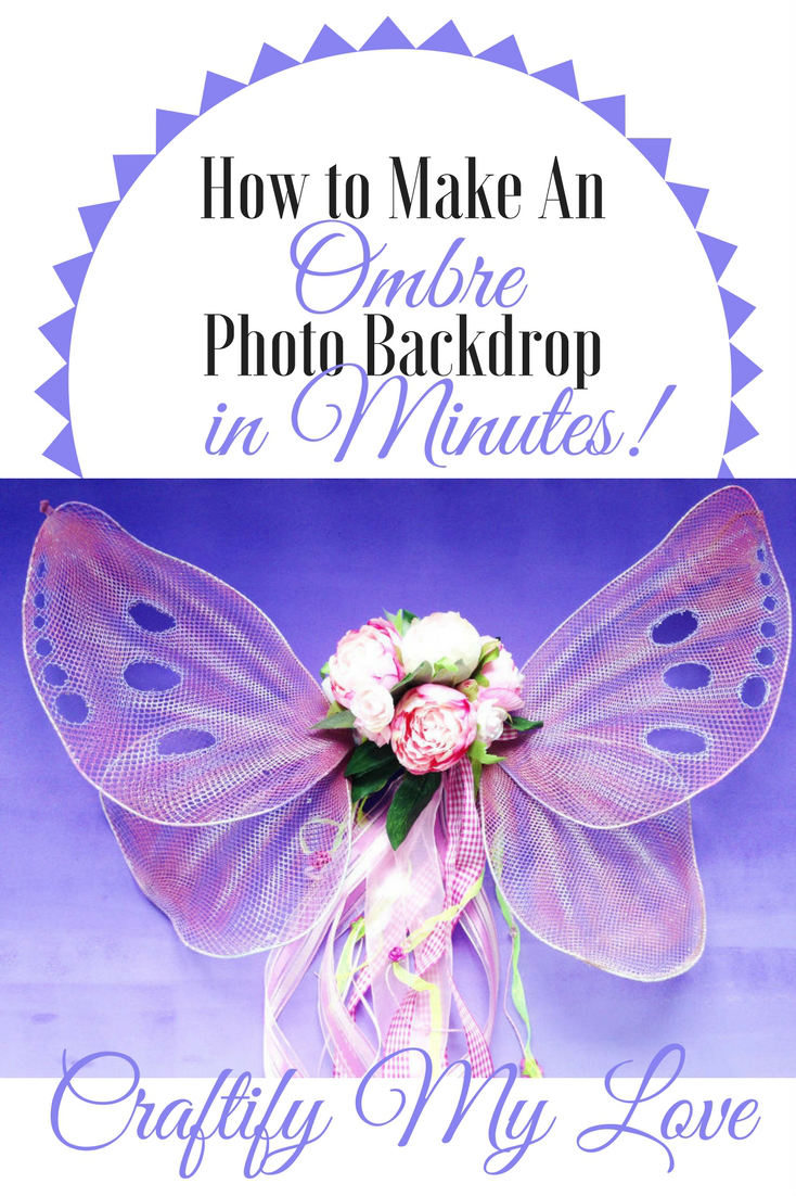 Learn how to make an ombre photo backdrop