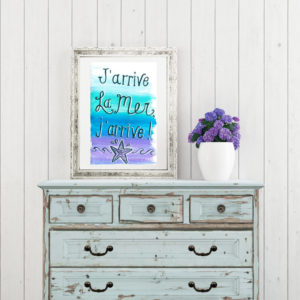 collage-free-printable-watercolor-ocean-beach-love-french-by-CraftifyMyLove.com