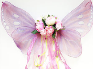 handmade DIY butterfly or fairy wings in pink and lavender