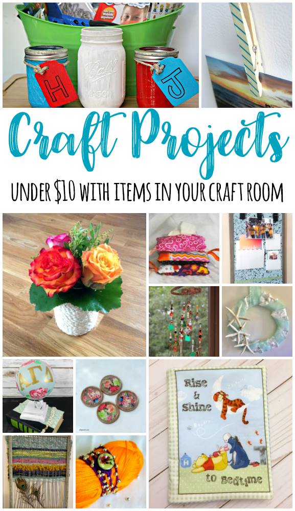 Craft projects under 10 dollar with items from your craft room