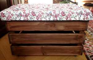 free tutorial on how to make your very own diy storage ottoman with tufting