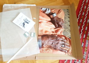 unboxing my new wall art an art print from Saal Digital