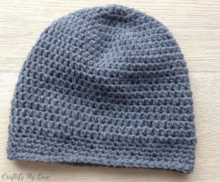 Basic Men's Hat Free Crocheting Pattern Craftify My Love