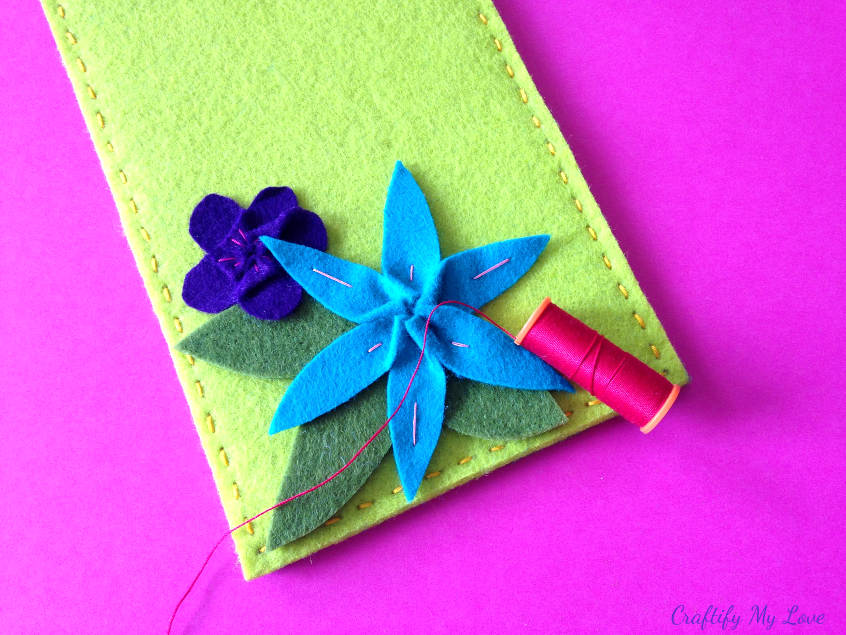 cut leaves and arrange on diy tablet case to your liking