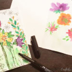 diy watercolor cards sporting flowers