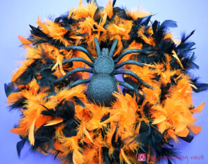 Feather Boa Halloween Wreath from The Inspiration Vault