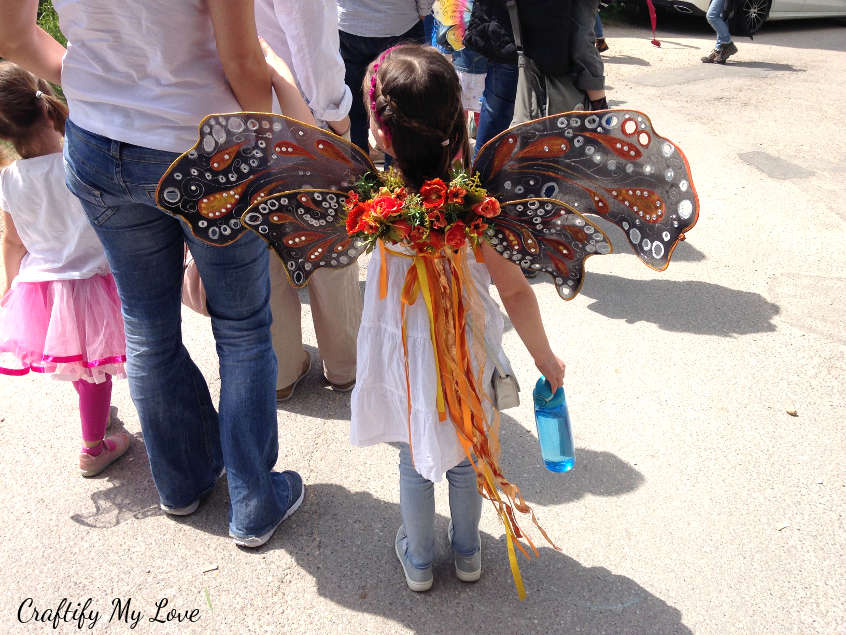 kids fairy costume that can work as butterfly costume, too