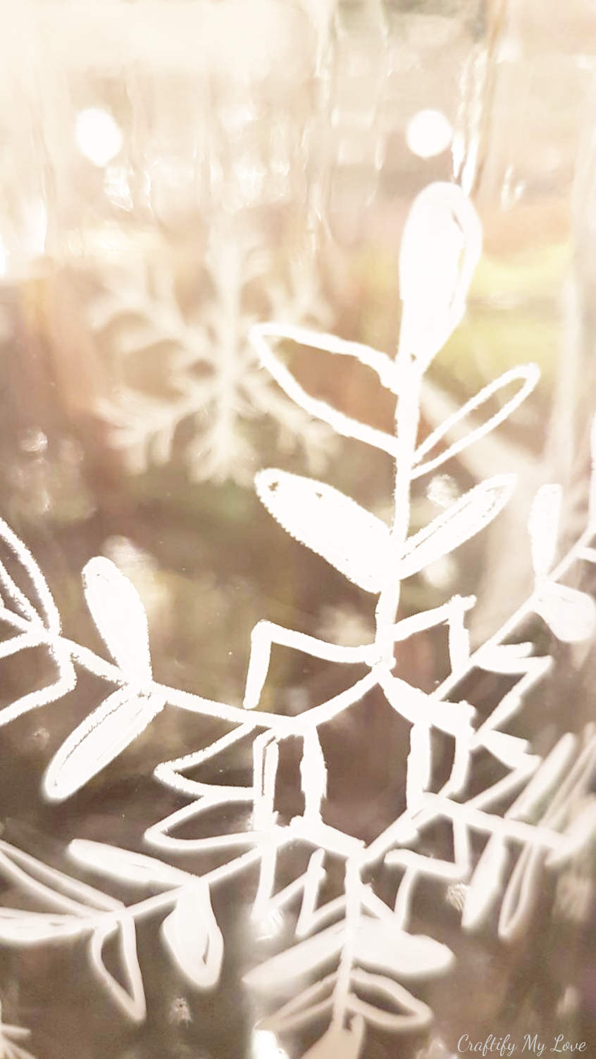 hand drawn sharpie snowflakes winter DIY craft