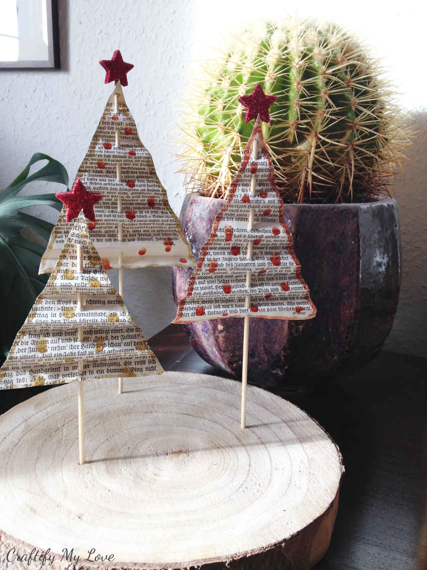 DIY Paper Christmas Trees