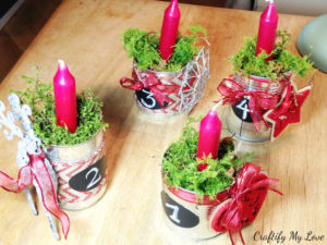 recycled tin cans advent wreath project