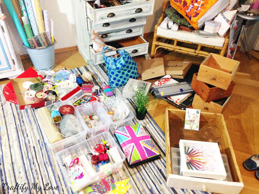 It gets worse before it gets better - craft room purge