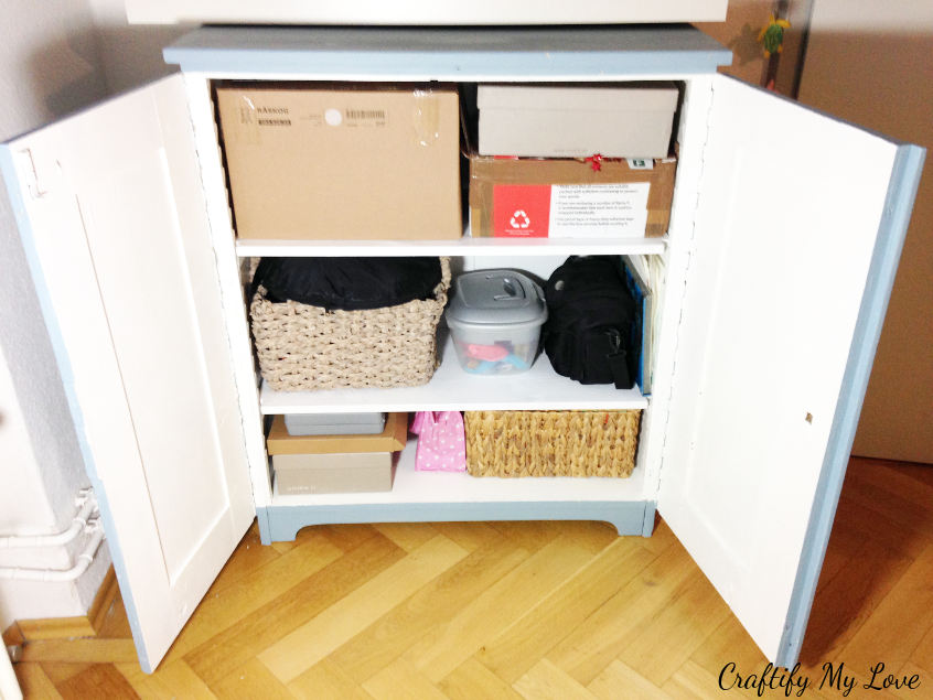 create new storage for your craft room organization project using boxes you already have at home