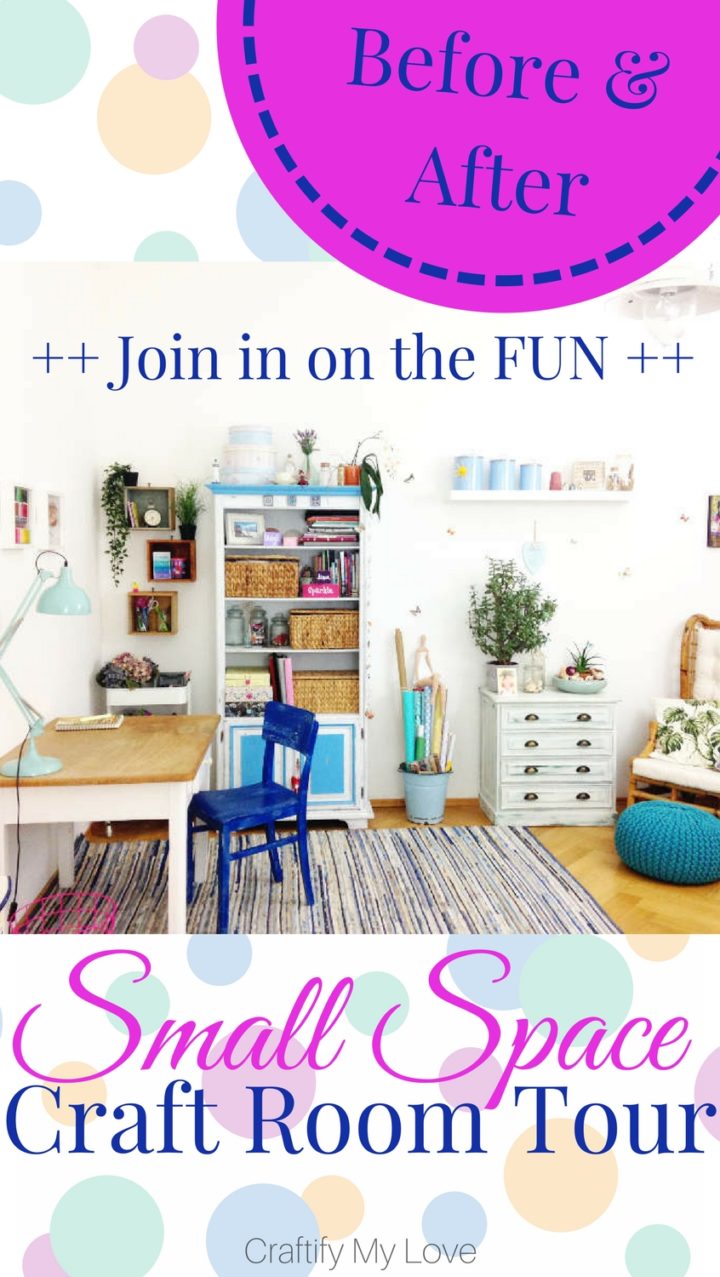 Before & After Small Space Craft Room Tour Craft Room Makeover Week 4