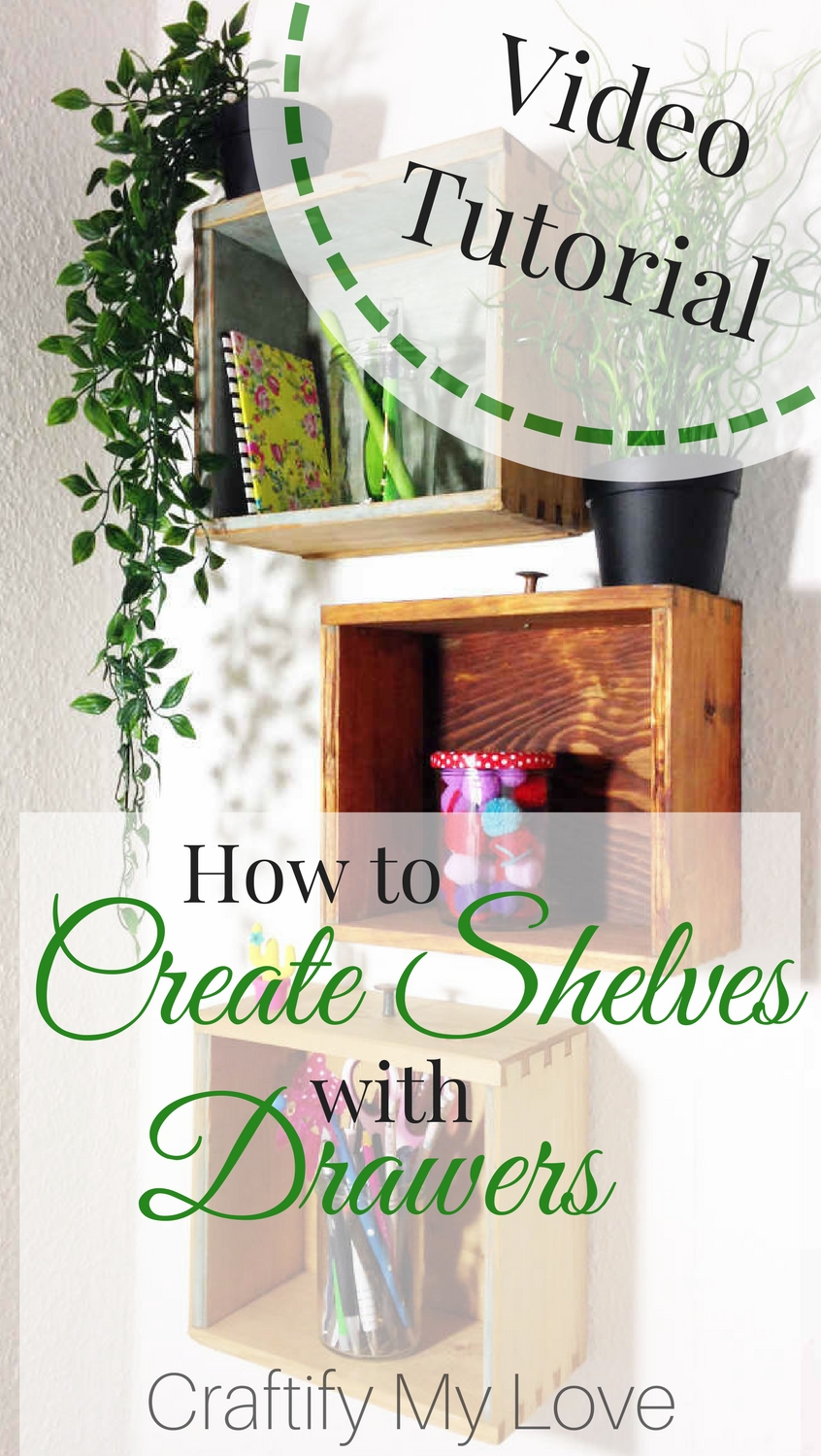 How To Make Shelves From Old Drawers