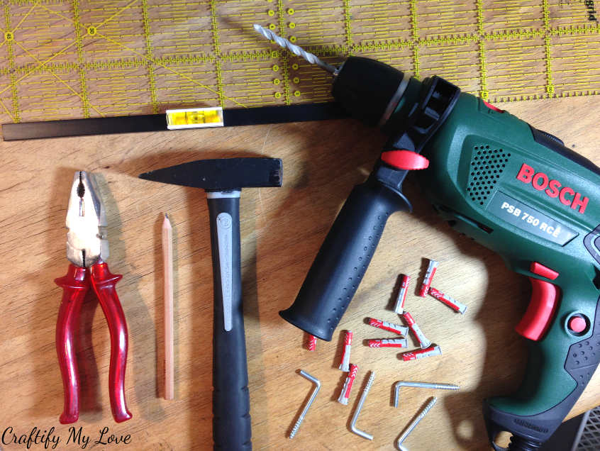 Tools you need to upcycle shelves into drawers