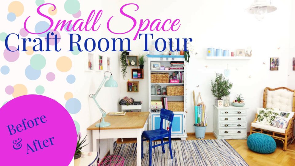 Take a tour with me through my small space craft corner and get inspired as how you can organize and decorate your happy place