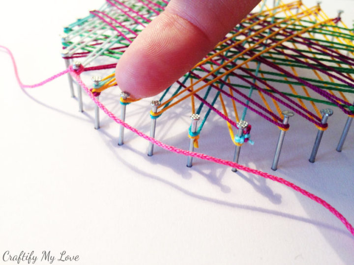 Crocheting Inspired String Art - Craft Room Wall Art | Craftify My Love
