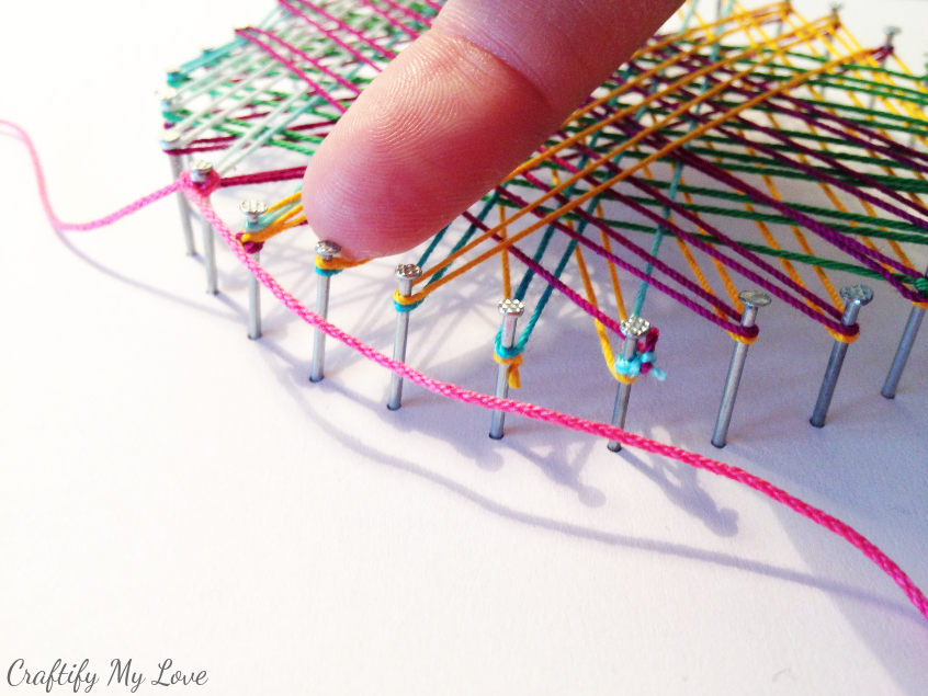 string art tutorial how to add a boarder to your art work