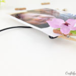 learn how to make easy flower pegs for your photo board