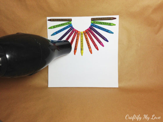 DIY Melted Crayons Fireworks in a Shadow Box | Craftify My Love