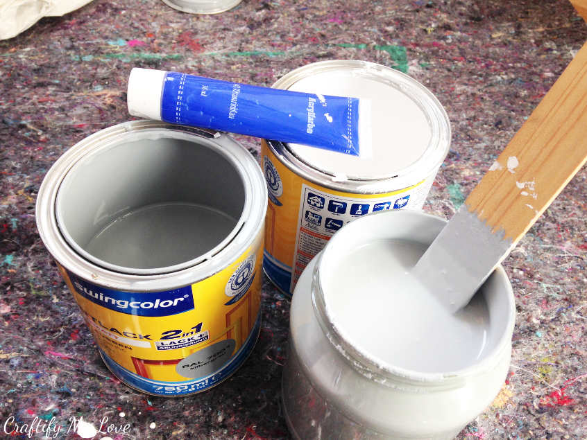 supplies you'll need to create your own individual color hue as a base for homemade chalk paint