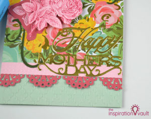 Handmade embossed Mother's Day card by The Inspiration Vault