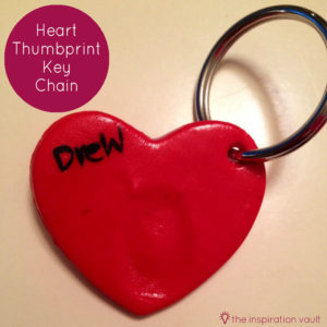 Heart Thumbprint Key Chain by Marie from The Inspiration Vault