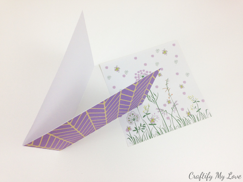 simple two piece handmade diy mother's day card tutorial