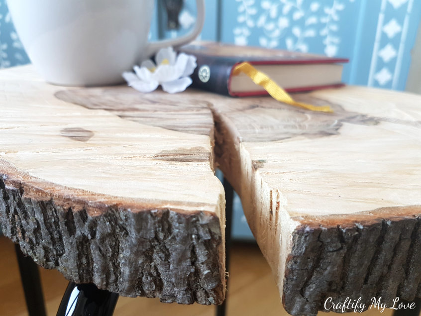 IKEA Hack: Wood Slice Side Table