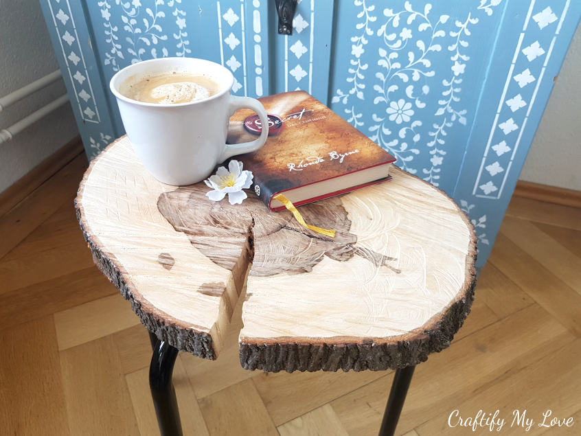 Ikea Wood Slice Side Table, Diy Tree Slice Coffee Table