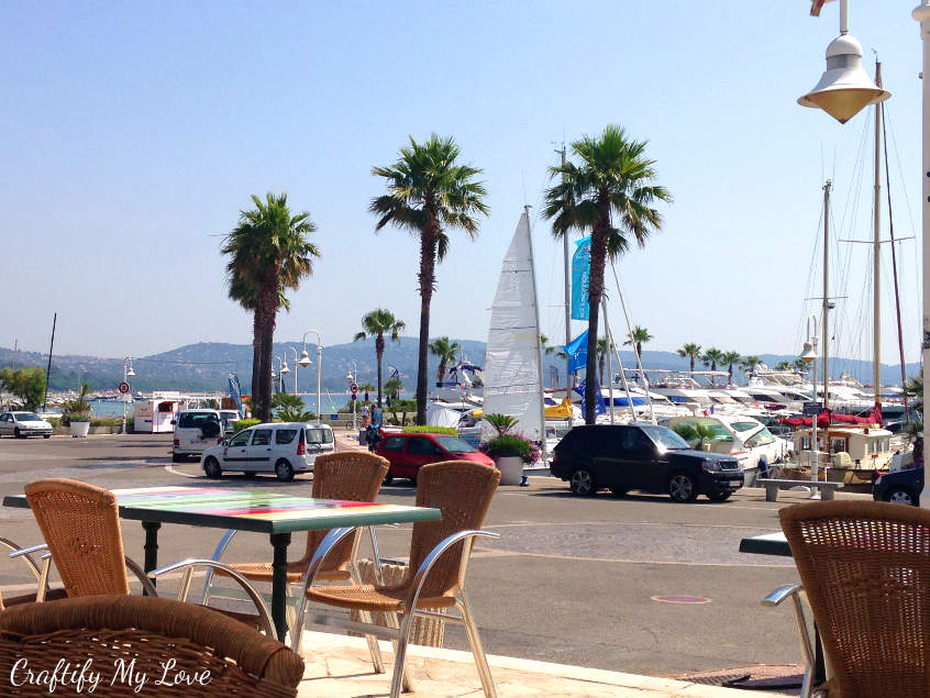 The marina at Cavalaire-sur-Mer is cute to stroll through during the day and great to dine and wine in the evening