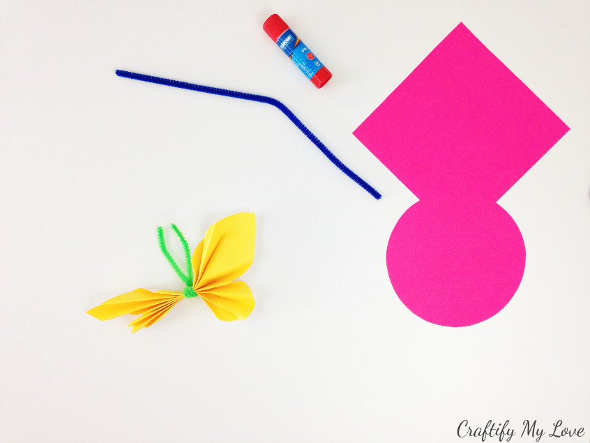 Simple Paper Butterfly for Preschoolers