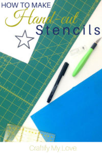 Learn how to save big bucks all the while creating unique DIY stencils for your next craft or home decor project. #craftifymylove #handmade #stencils #howtomakeastencil #oneofakind #frugalDIY