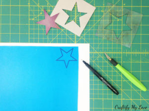 how to DIY or make hand cut stencils from scratch