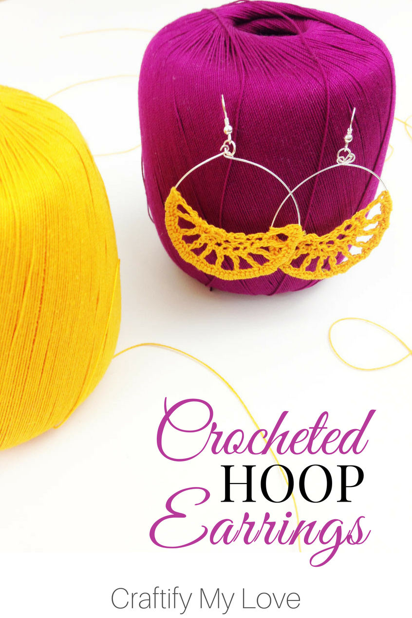 Buy ReverseWheel Handmade Deep Blue Crochet Hoop Earrings at Amazon.in