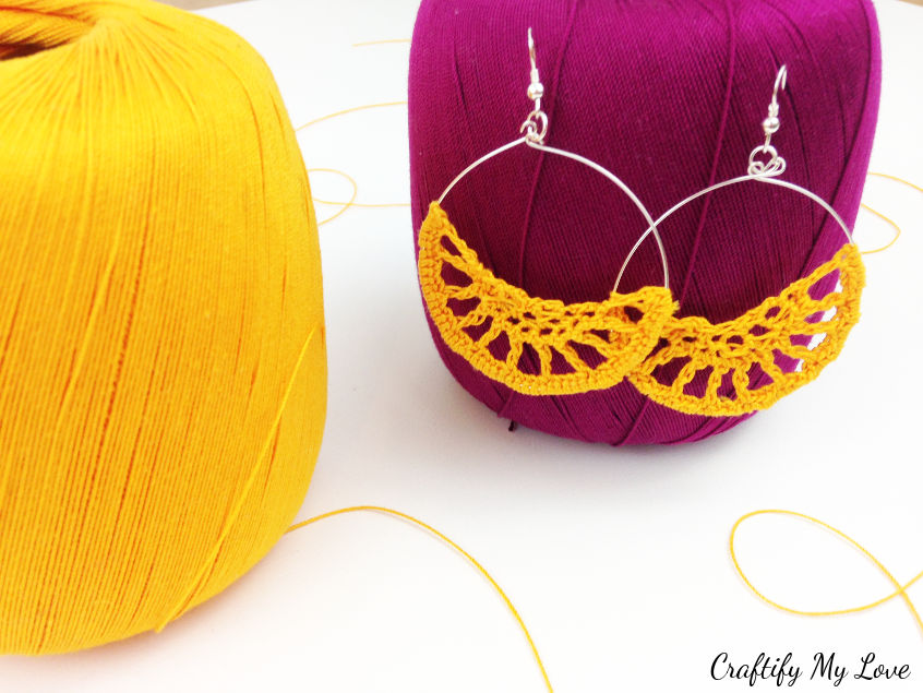 Crochet on sale hoop earrings