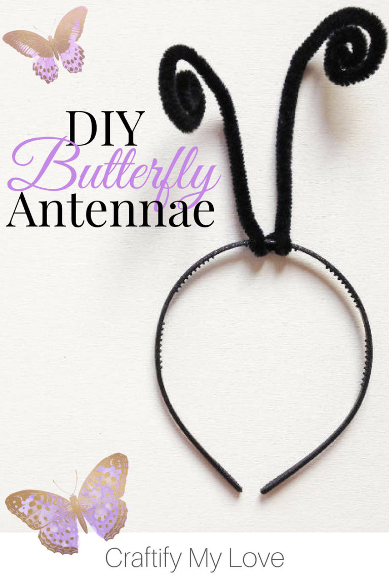 Super easy DIY butterfly antennae headband you absolutely need for