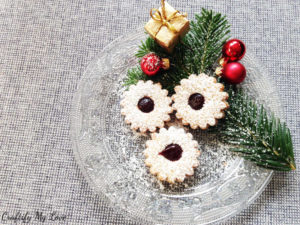 Spitzbuben German Christmas Cookies. These are my favourite jam filled cookies ever