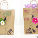 How to make last minute Easter gift bags or Easter baskets from upcycled brown paper bags