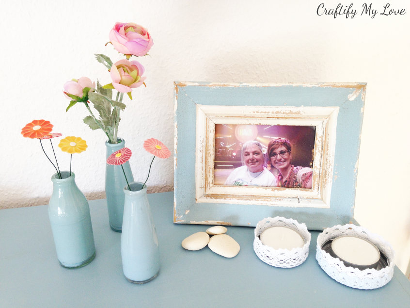 Tissue Paper Flowers & Vase Makeover - Thrifty & Crafty