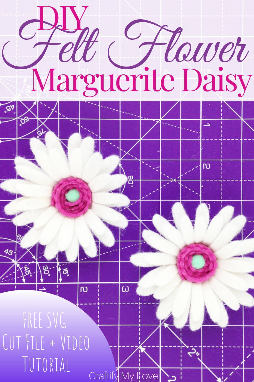 Download Diy Felt Flower Marguerite Daisy 2 Of 5 Craftify My Love PSD Mockup Templates