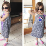 easy to sew summer dress pillowcase dress for girls in leopard and purple free pattern