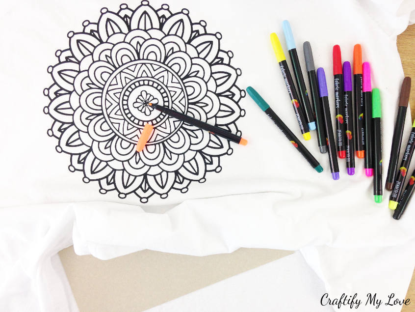 mandala coloring markers