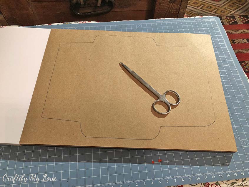 handmade c6 envelope template trace and cutout for cardmaking