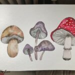 learn how to watercolour simple watercolor mushrooms tutorial to follow along